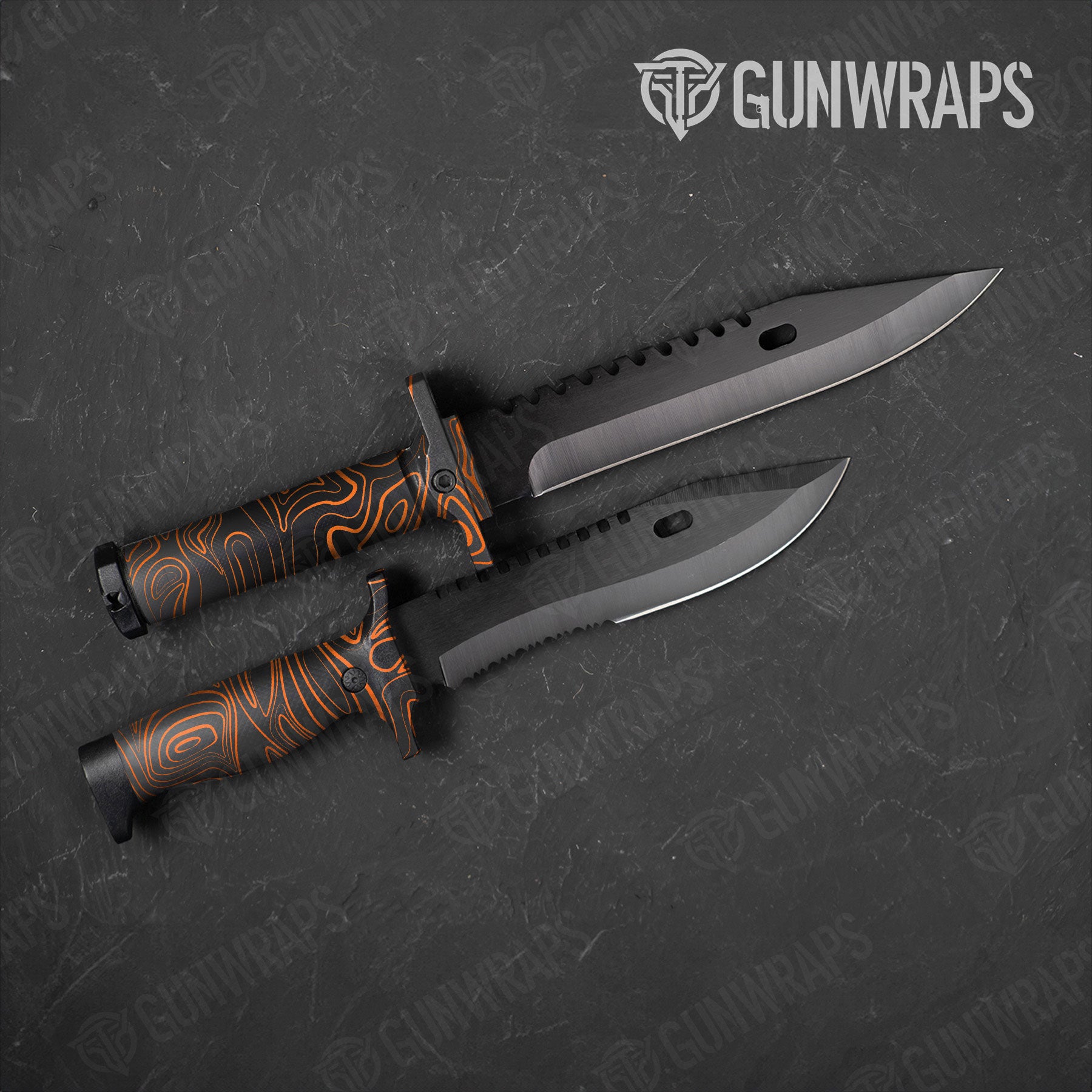 Damascus Orange Gun Skin Vinyl Wrap