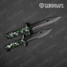Digital Green Tiger Gun Skin Vinyl Wrap