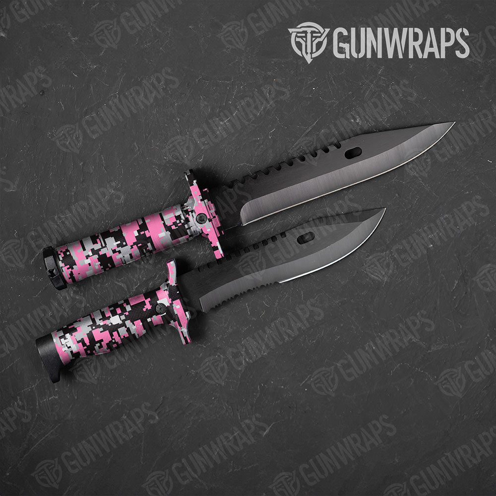 Digital Pink Tiger Gun Skin Vinyl Wrap