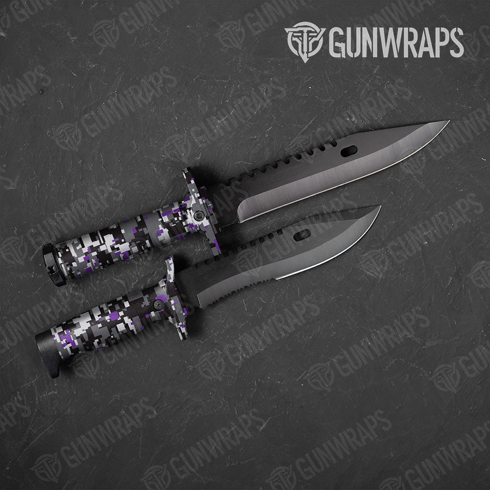 Digital Urban Purple Gun Skin Vinyl Wrap