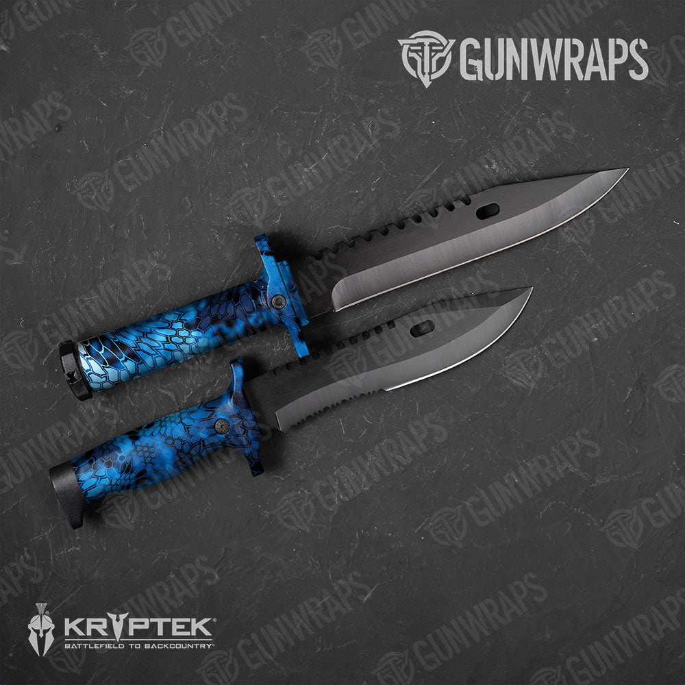 Kryptek Blue Lightning Gun Skin Vinyl Wrap