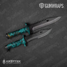 Kryptek Turquoise Gun Skin Vinyl Wrap