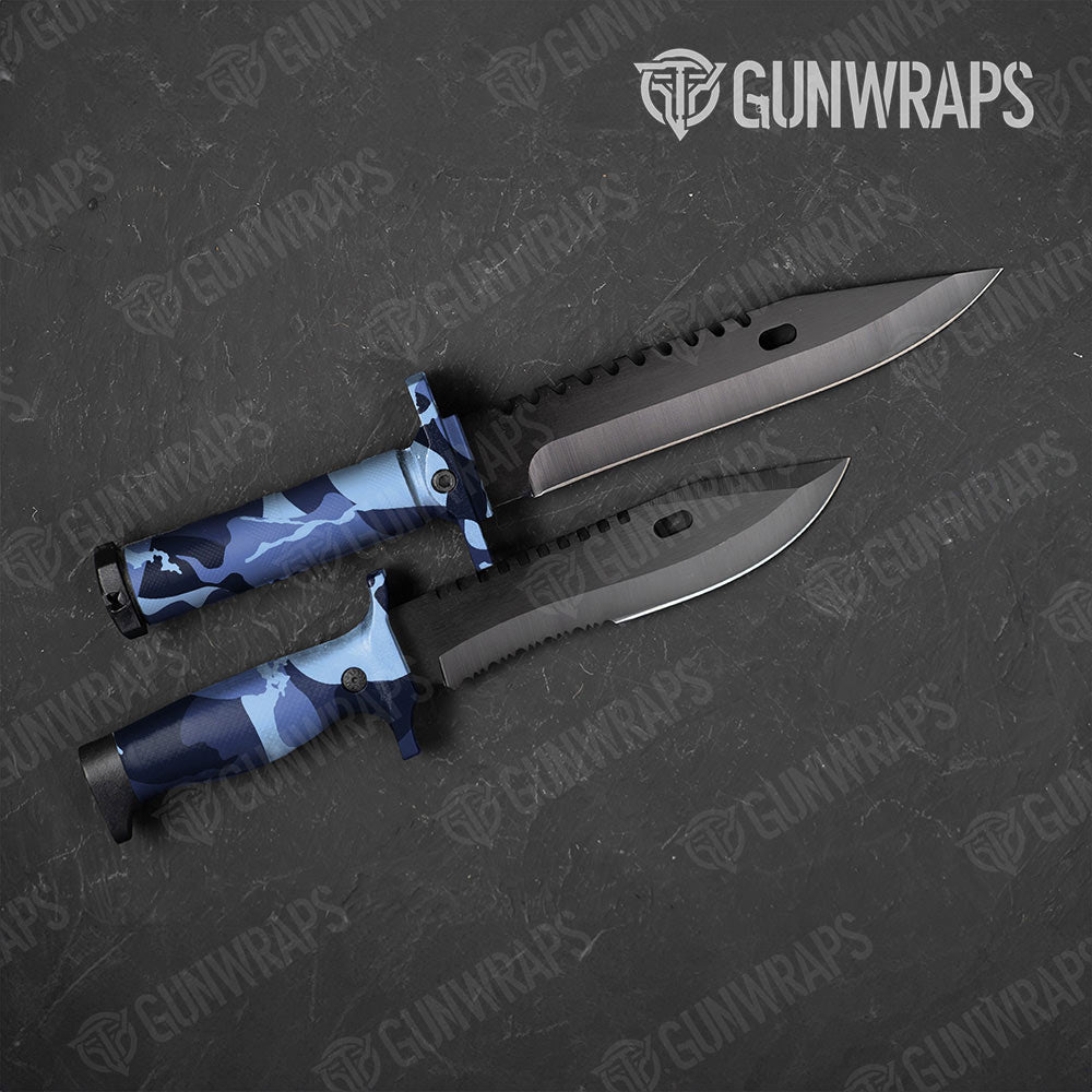 Ragged Blue Urban Night Gun Skin Vinyl Wrap