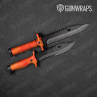 Ragged Elite Orange Gun Skin Vinyl Wrap