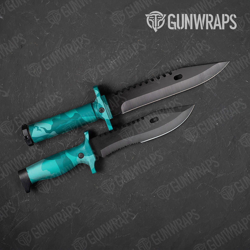 Ragged Elite Tiffany Blue Gun Skin Vinyl Wrap