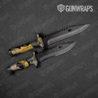 Ragged Militant Yellow Gun Skin Vinyl Wrap