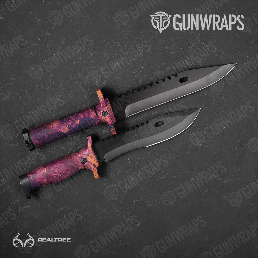 Realtree XTREME Gothic Grape Gun Skin Vinyl Wrap