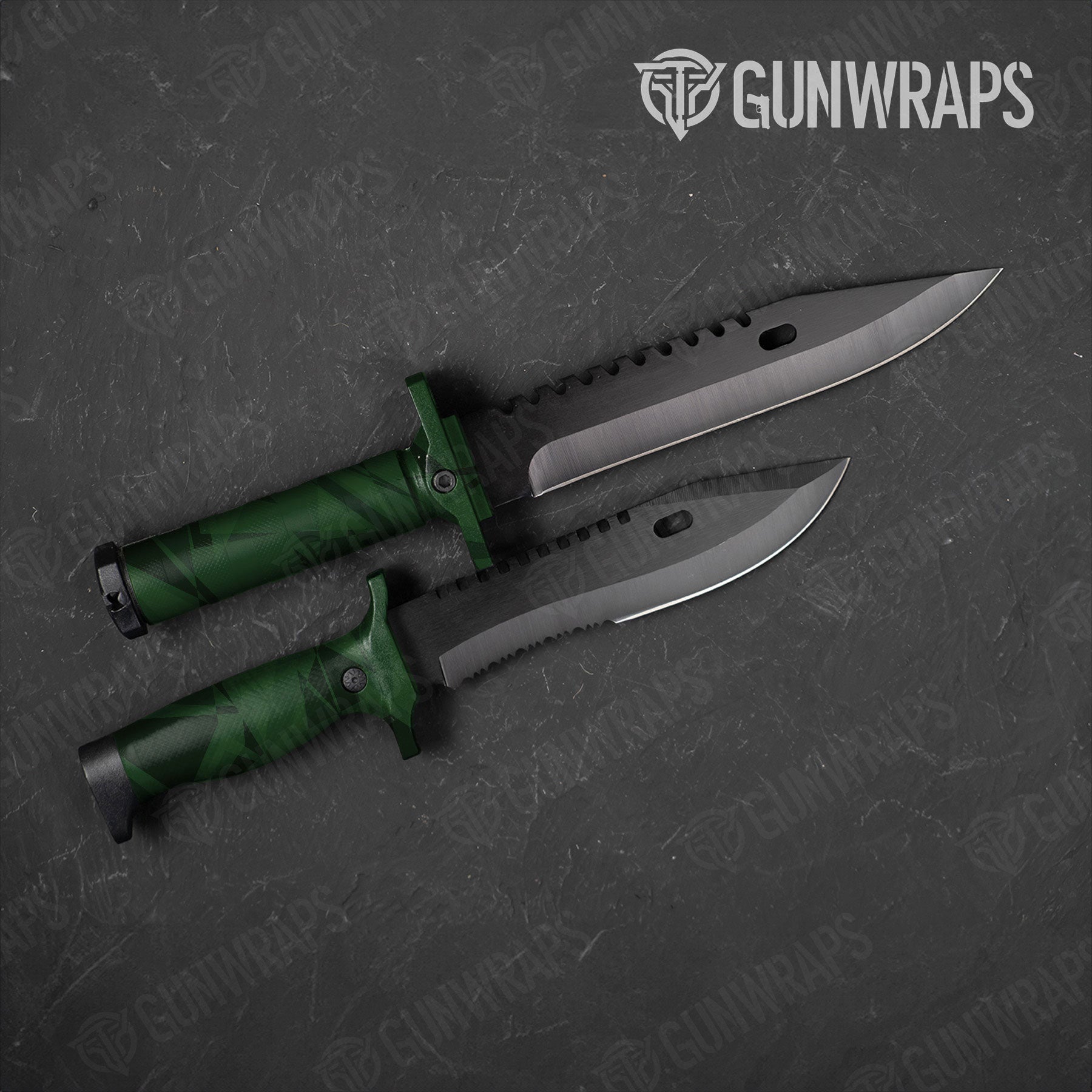 Sharp Elite Green Gun Skin Vinyl Wrap