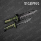 Shattered Army Green Gun Skin Vinyl Wrap