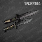 Shattered Militant Green Gun Skin Vinyl Wrap