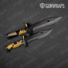 Shattered Militant Yellow Gun Skin Vinyl Wrap
