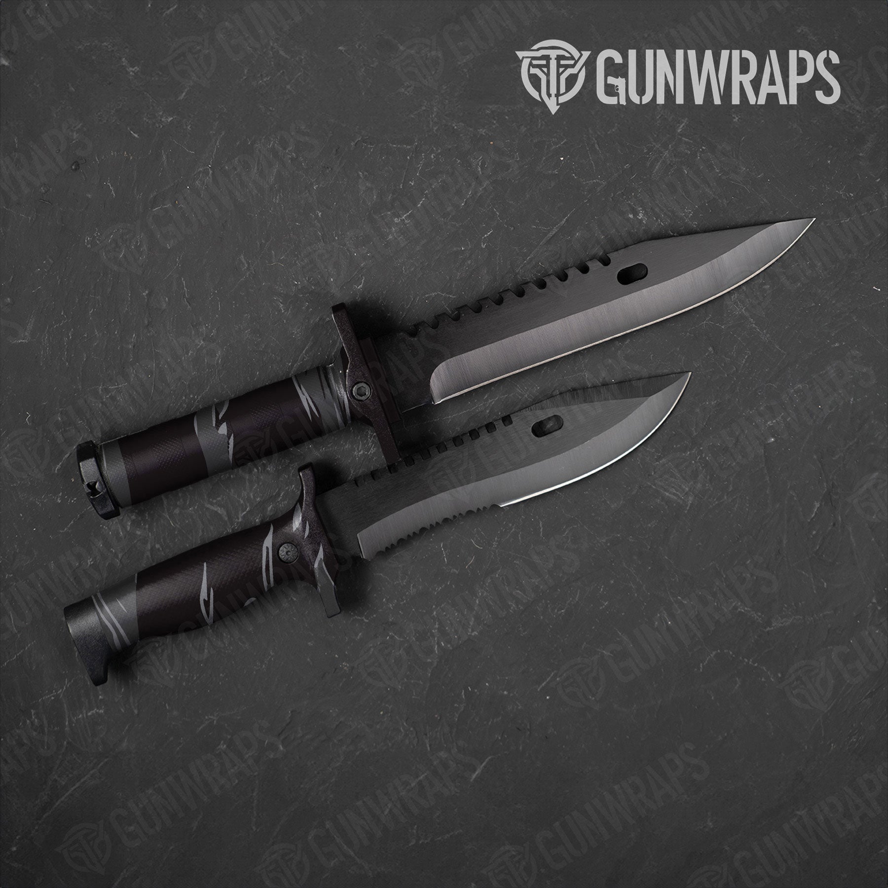 Shredded Midnight Gun Skin Vinyl Wrap