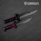 Skull Magenta Gun Skin Vinyl Wrap