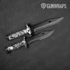 Sticker Bomb Grayscale Gun Skin Vinyl Wrap