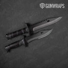 Vietnam Tiger Stripe Elite Black Gun Skin Vinyl Wrap