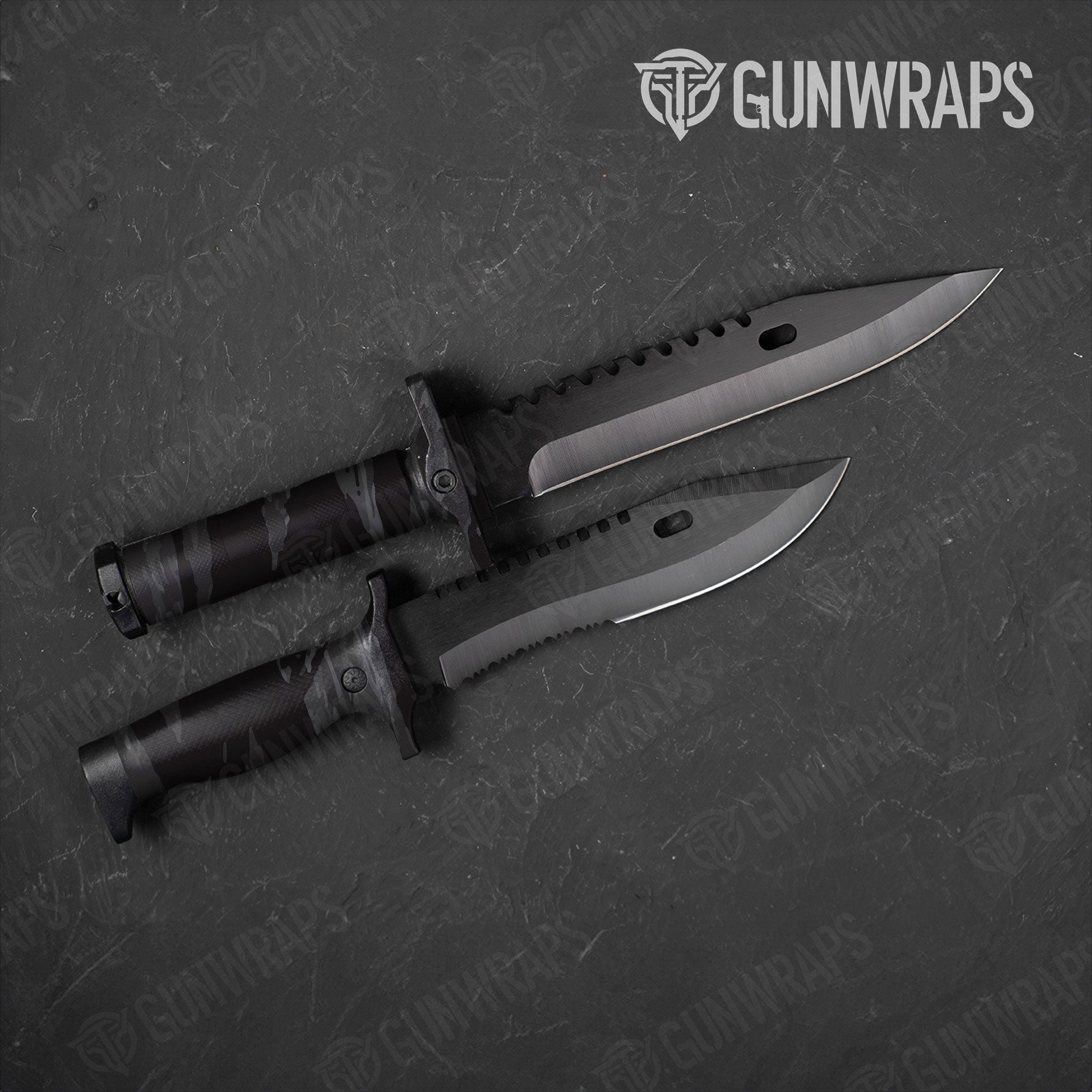 Vietnam Tiger Stripe Elite Black Gun Skin Vinyl Wrap