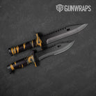Vietnam Tiger Stripe Militant Yellow Gun Skin Vinyl Wrap