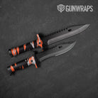 Vietnam Tiger Stripe Orange Tiger Gun Skin Vinyl Wrap