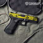 Bandana Yellow And Black Gun Skin Vinyl Wrap