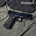 Pistol Slide Circuit Board Blue Gun Skin Vinyl Wrap