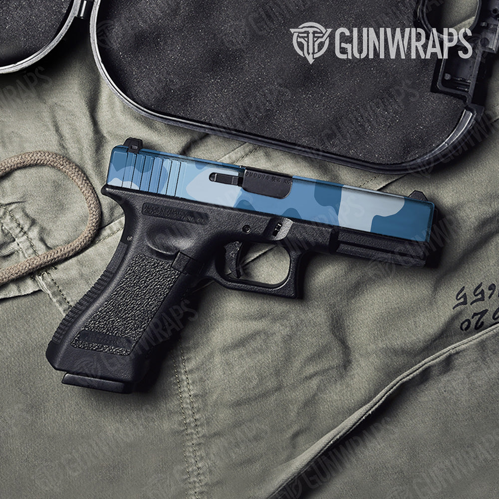 Cumulus Cool Blue Gun Skin Vinyl Wrap