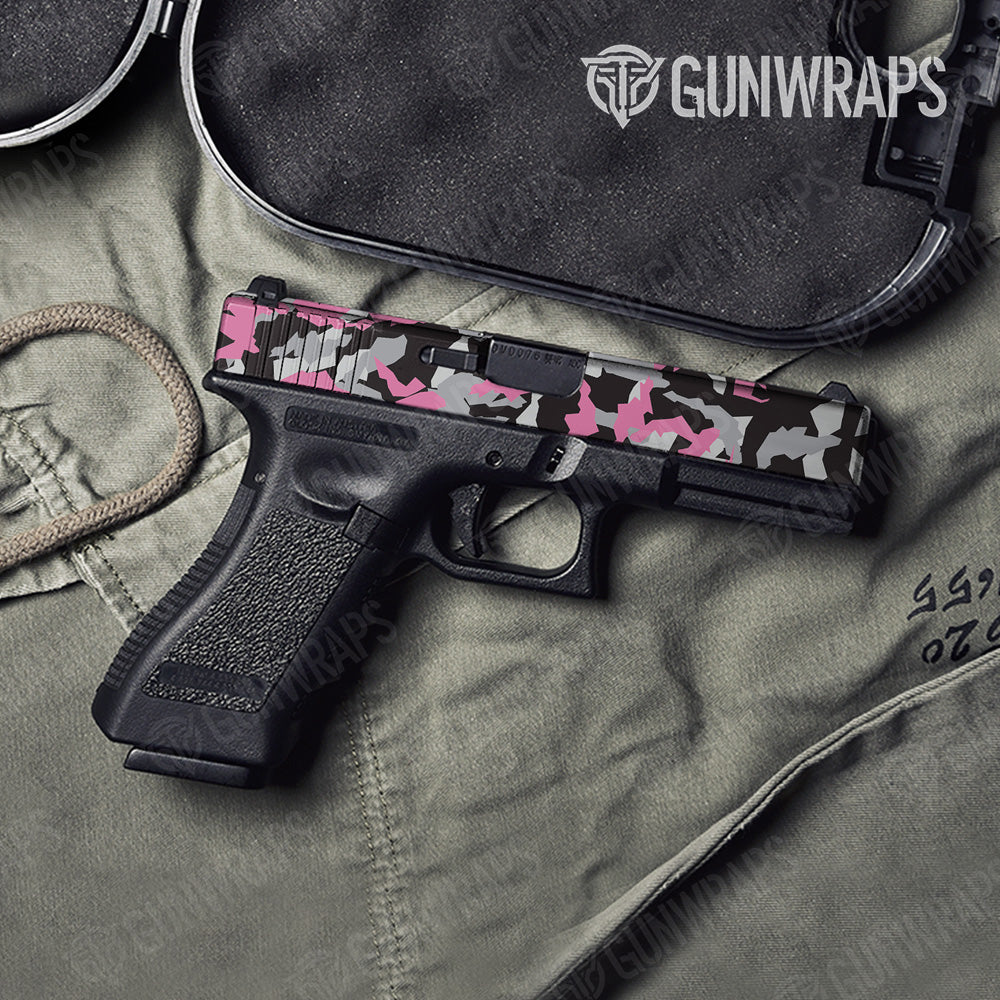Erratic Pink Tiger Gun Skin Vinyl Wrap