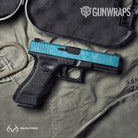 Realtree WAV3 Light Blue Gun Skin Vinyl Wrap