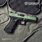 Realtree WAV3 Lime Green Gun Skin Vinyl Wrap
