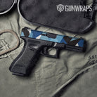 Shattered Baby Blue Gun Skin Vinyl Wrap