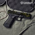 Skull Yellow Gun Skin Vinyl Wrap