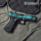 Stone Turquoise Marble Gun Skin Vinyl Wrap