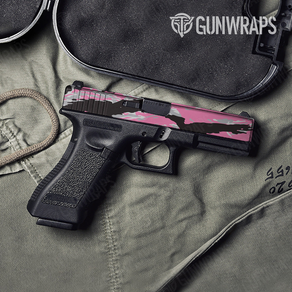 Vietnam Tiger Stripe Pink Tiger Gun Skin Vinyl Wrap