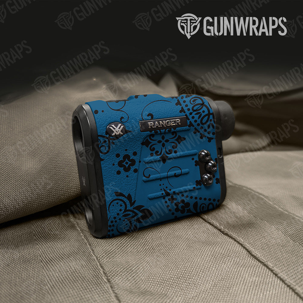 Bandana Blue And Black Gun Skin Vinyl Wrap
