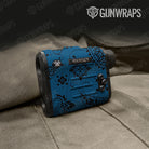 Bandana Blue And Black Gun Skin Vinyl Wrap
