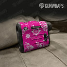Bandana Magenta And White Gun Skin Vinyl Wrap