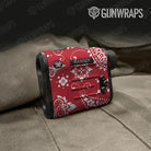 Bandana Red And White Gun Skin Vinyl Wrap