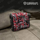 Digital Red Tiger Gun Skin Vinyl Wrap