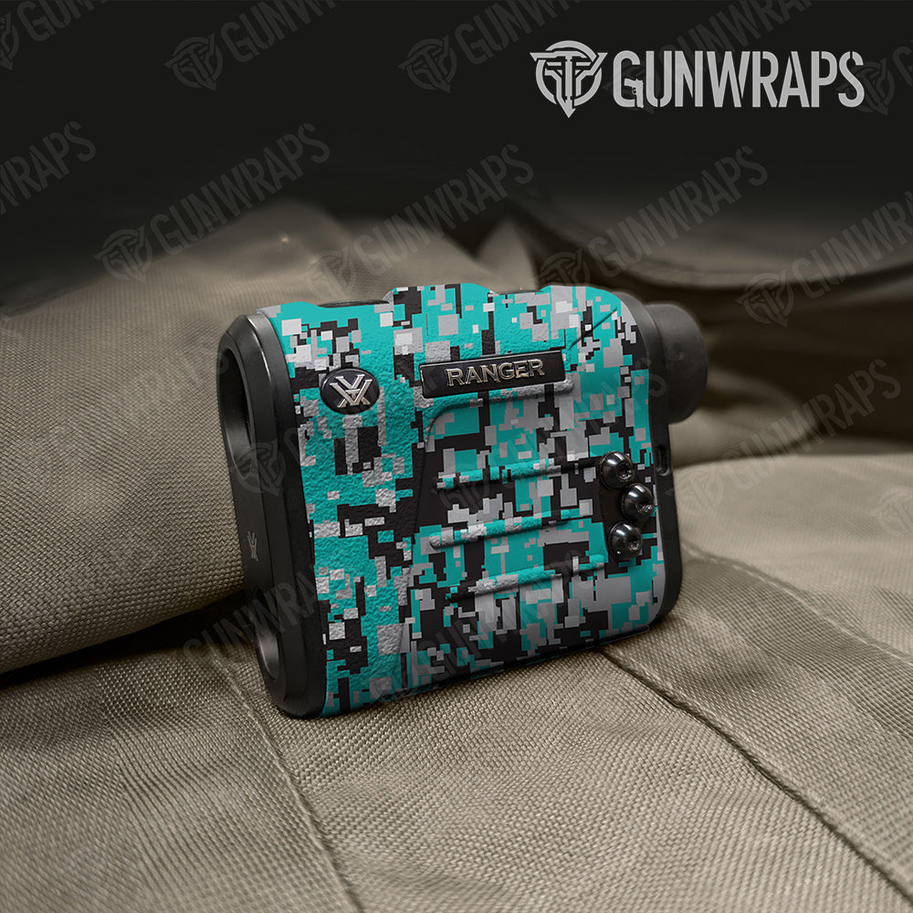 Digital Tiffany Blue Tiger Gun Skin Vinyl Wrap