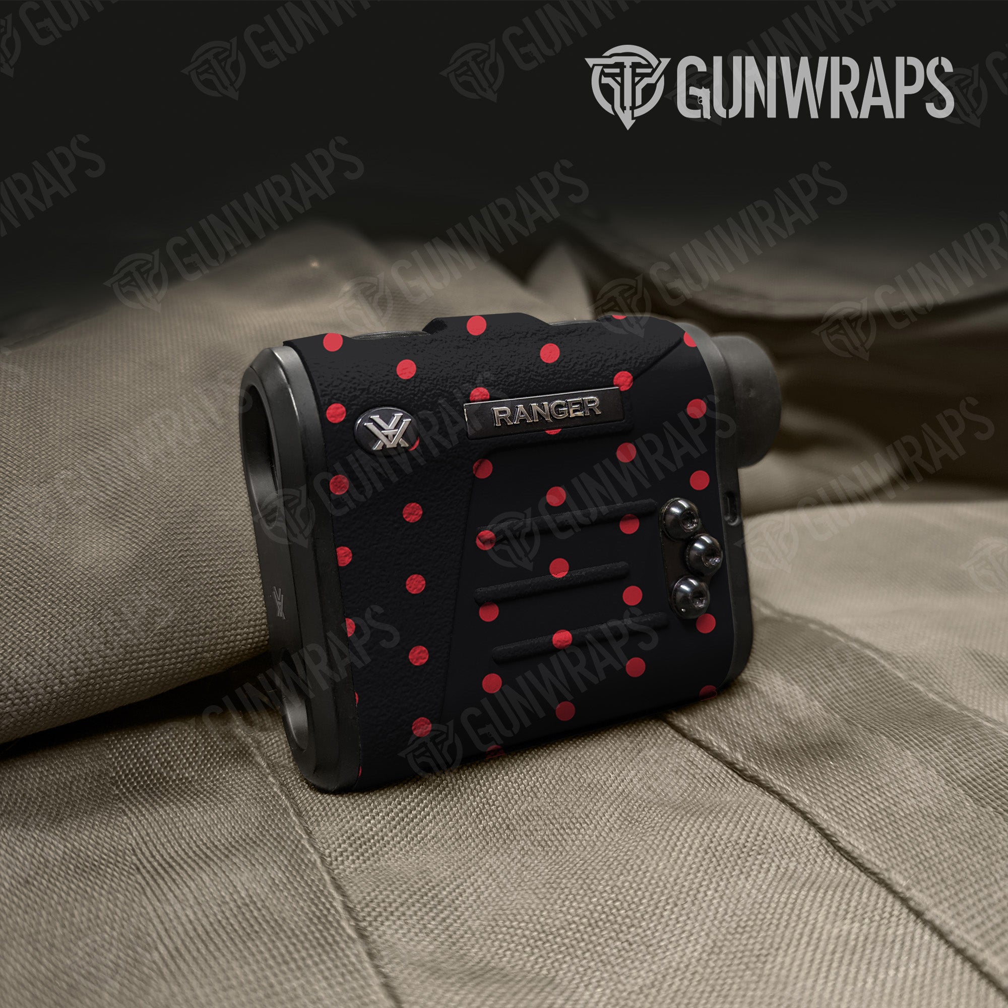 Dotted Black Cherry Gun Skin Vinyl Wrap