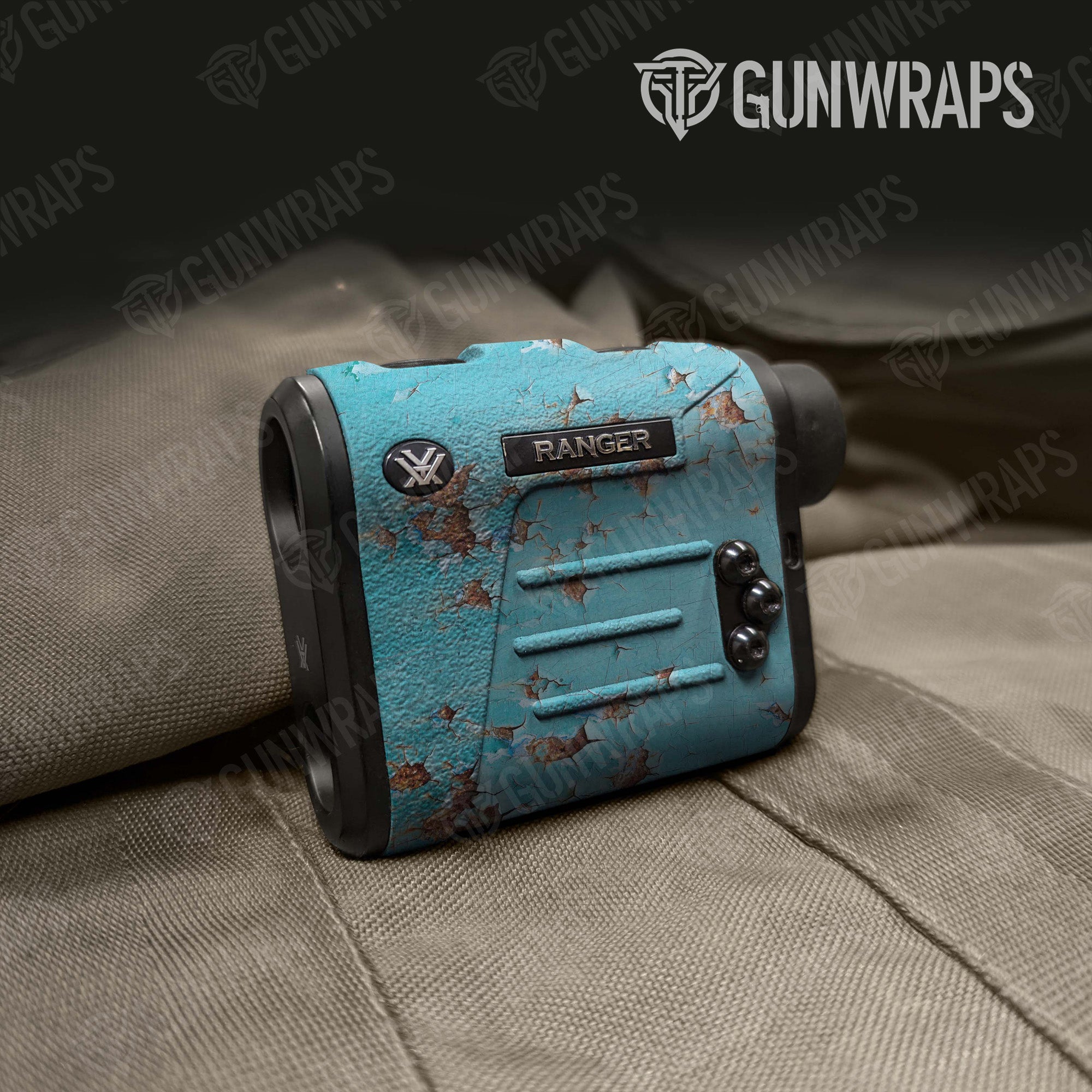 Rust 3D Tiffany Blue Gun Skin Vinyl Wrap