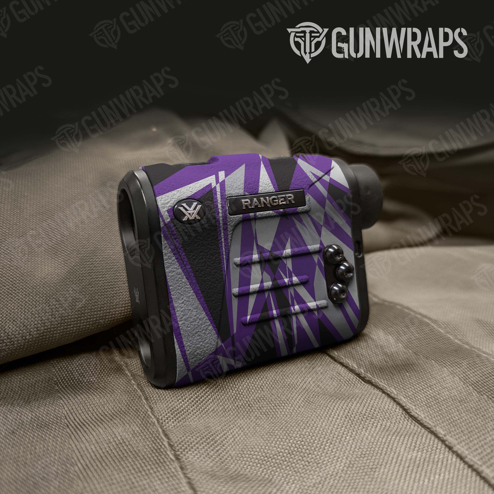 Sharp Purple Tiger Gun Skin Vinyl Wrap
