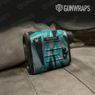 Sharp Tiffany Blue Tiger Gun Skin Vinyl Wrap