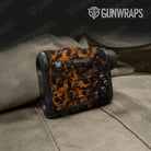 Skull Orange Gun Skin Vinyl Wrap