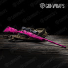 Bandana Magenta And Black Gun Skin Vinyl Wrap