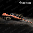 Bandana Orange And White Gun Skin Vinyl Wrap