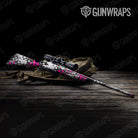 Broken Plaid Magenta Tiger Gun Skin Vinyl Wrap