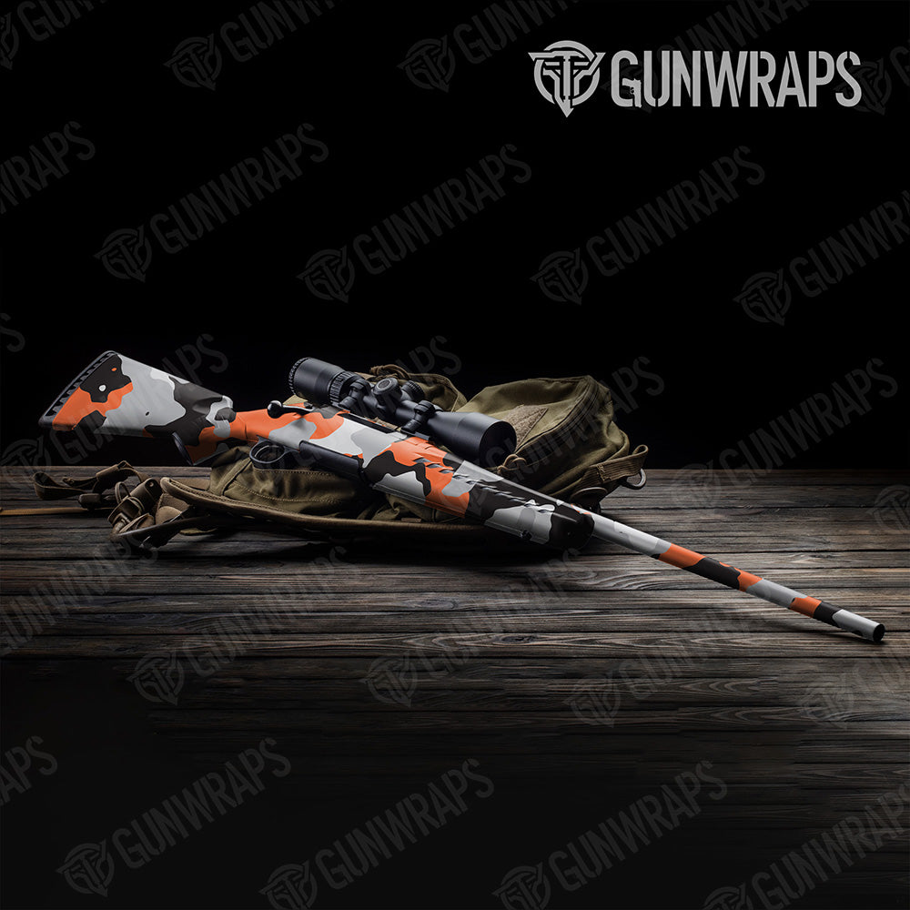 Cumulus Orange Tiger Gun Skin Vinyl Wrap