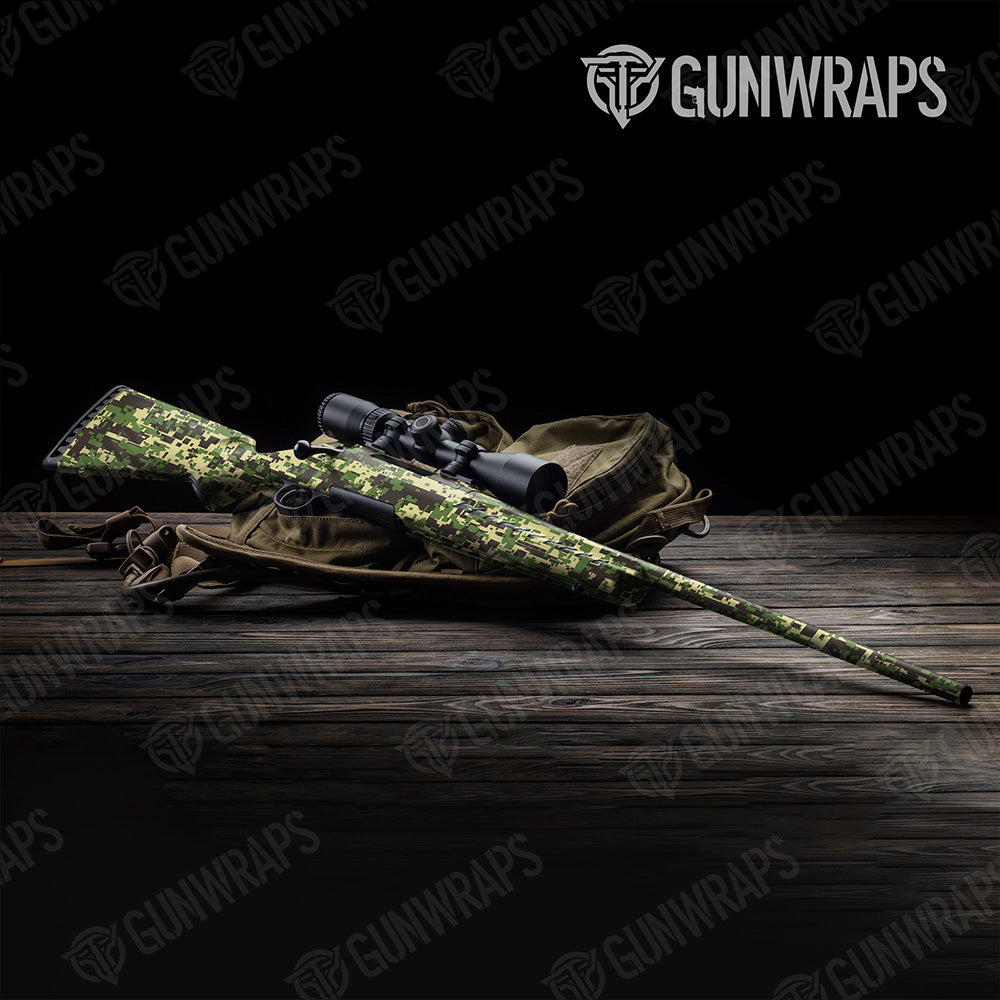 Digital Jungle Gun Skin Vinyl Wrap