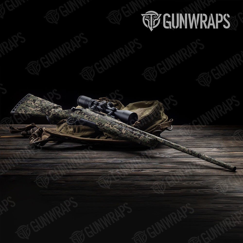Digital Militant Charcoal Gun Skin Vinyl Wrap