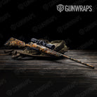 Nature Burning Buck Skull Gun Skin Vinyl Wrap